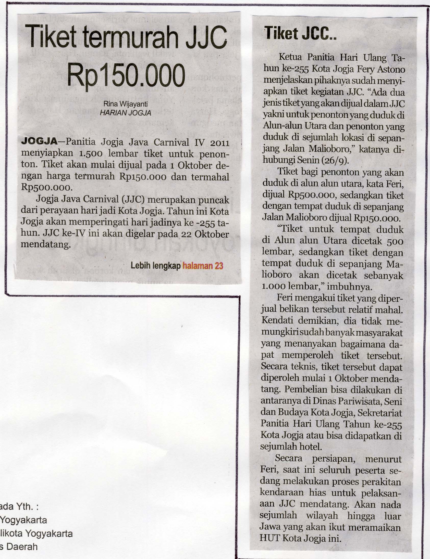 Kliping jogja terbaru